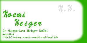 noemi weiger business card
